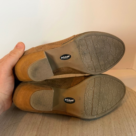 Dr. Scholl’s Women’s Suede Lace-Up Heeled Oxford Shoes Tan Brown US 10M - Picture 7 of 8